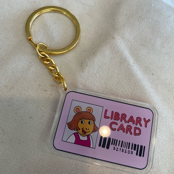 Arthur Library Card DesignKeychain - Picture 1 of 1